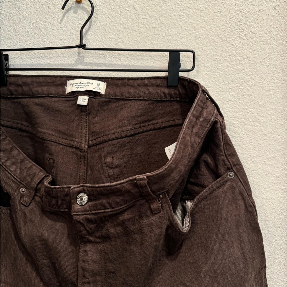 Abercrombie & fitch curve love high rise 90s relaxed jeans